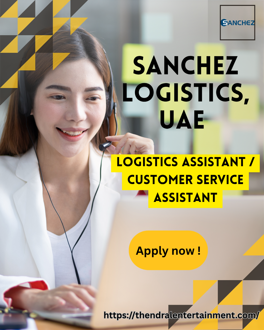📍 Sanchez Logistics UAE – Hiring 2025 | Logistics Jobs in Dubai