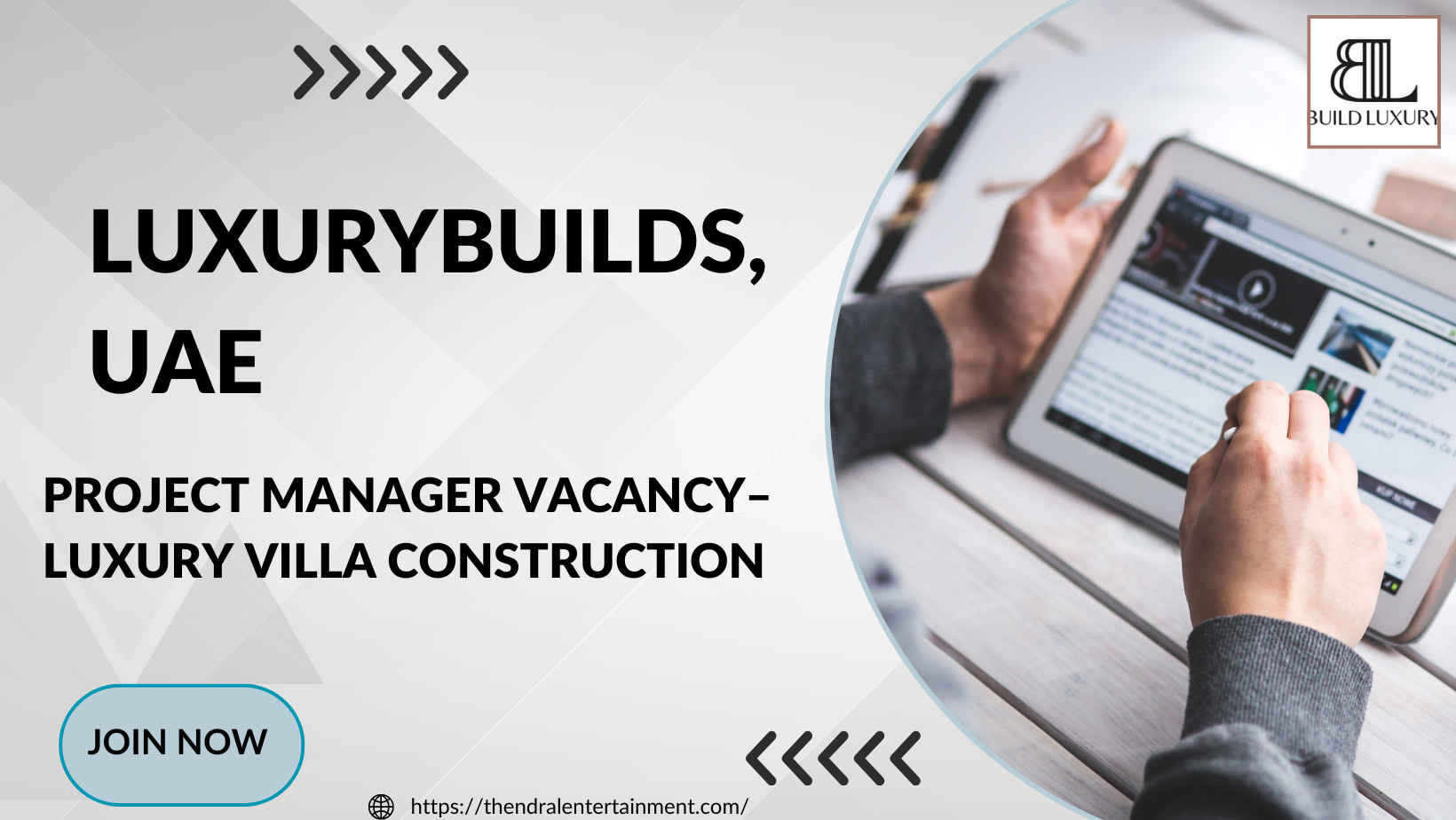 LuxuryBuilds Project Manager Job Vacancy in United Arab Emirates