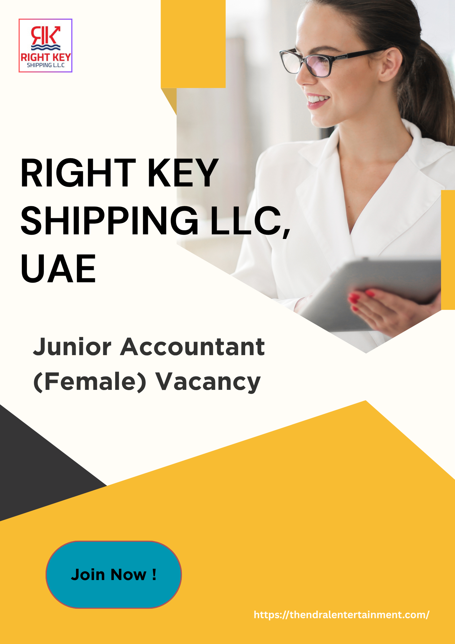 Right Key Shipping LLC – Junior Accountant Vacancy | Dubai, UAE