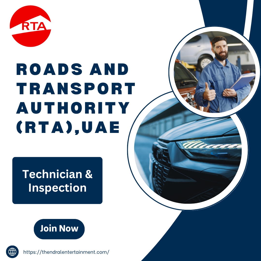 RTA Dubai Technician Inspection Job Vacancy 2025