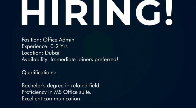 🌟 Lucrative Opening at Himavat Group – Office Admin Vacancy in United Arab Emirates (UAE), 2025