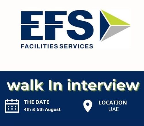 🌟 Powerful EFS Facilities Services Walk In Interview UAE – 4th & 5th August 2025