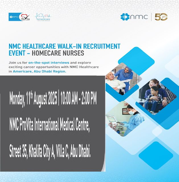 🌟 Inspiring NMC Healthcare Homecare Nurses UAE – 11th August 2025