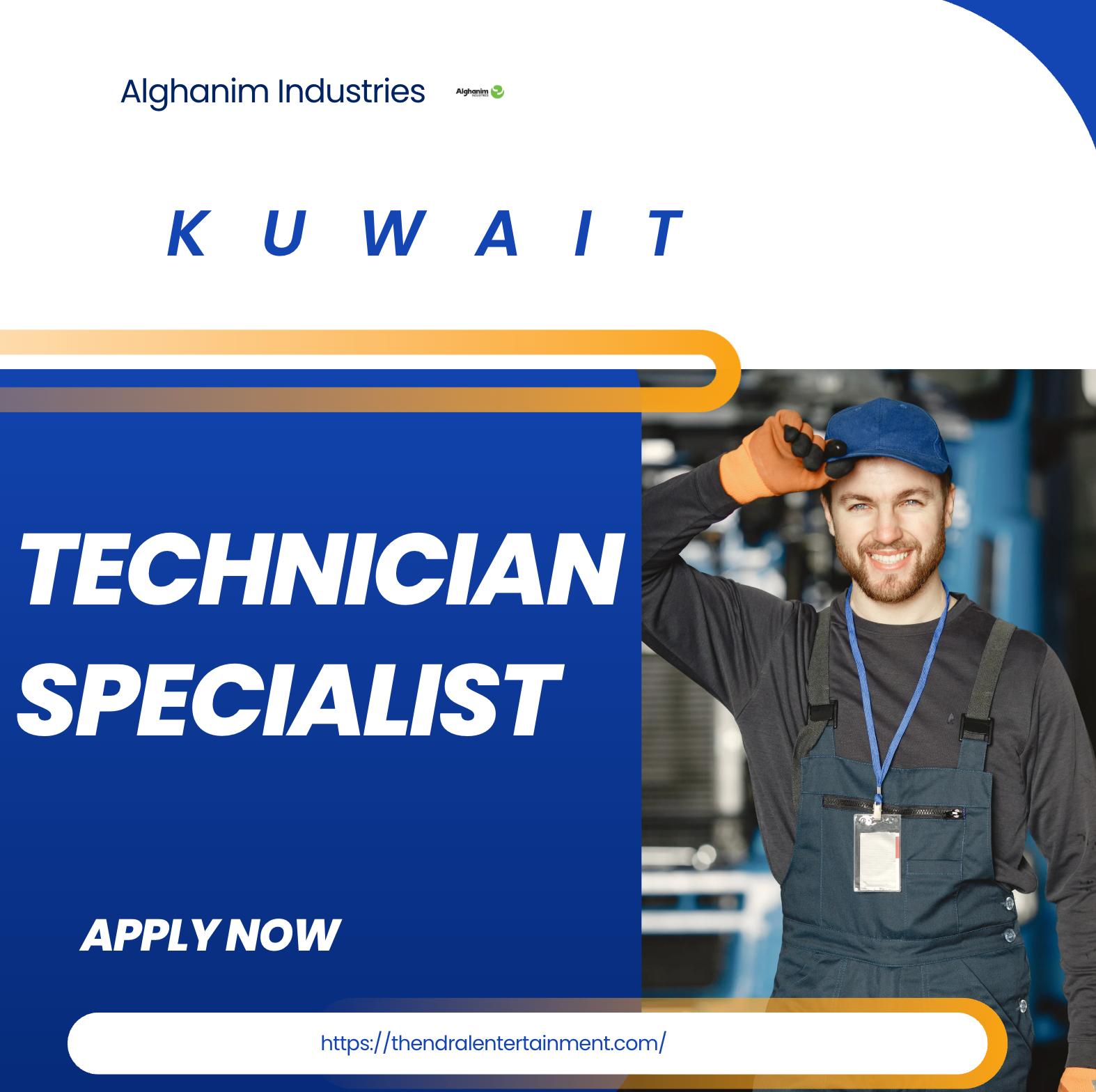 Technician Jobs in Kuwait 2025 – Join Alghanim Industries as a Specialist Now