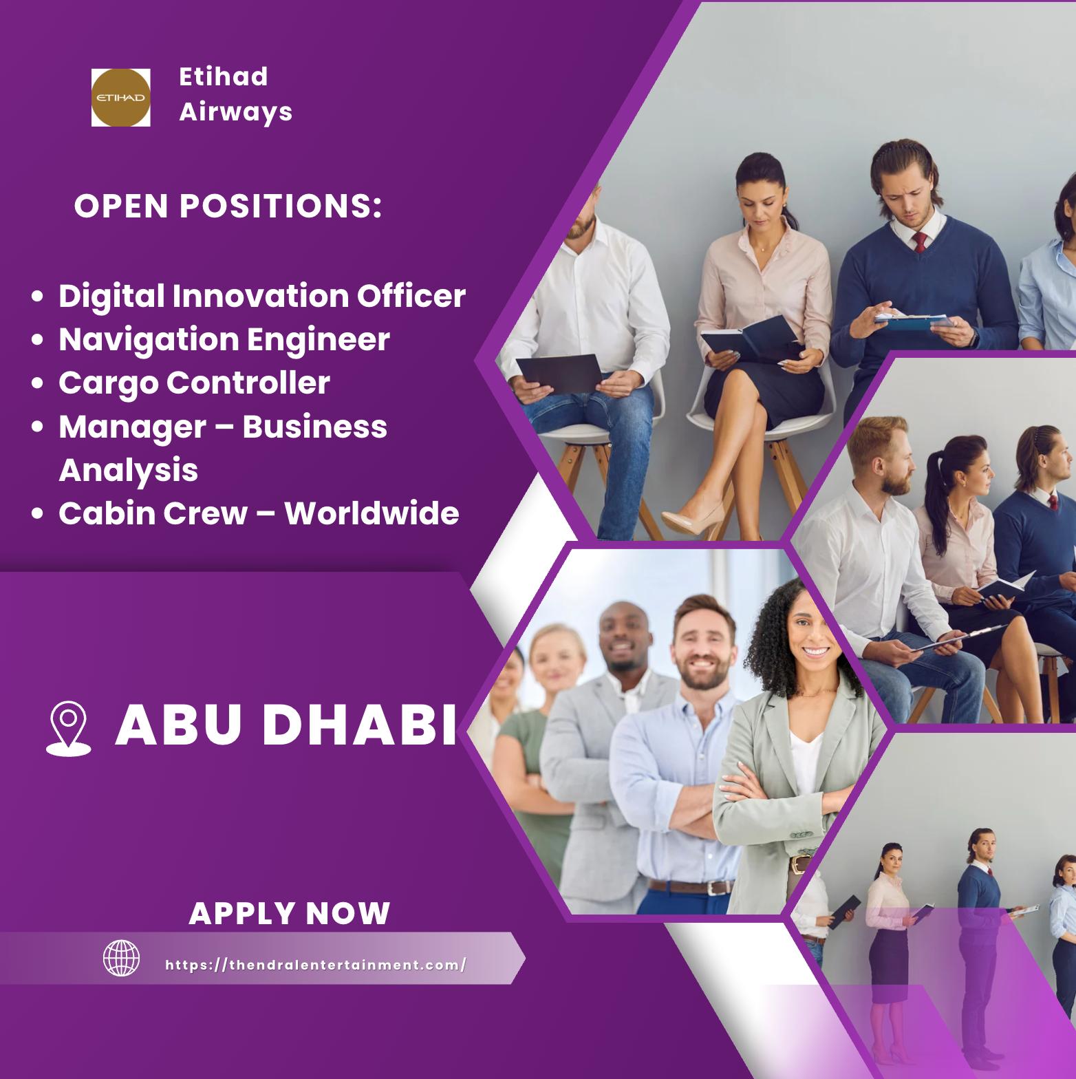 Etihad Careers in Abu Dhabi 2025 – Five High Growth Digital & Aviation Roles Open Now