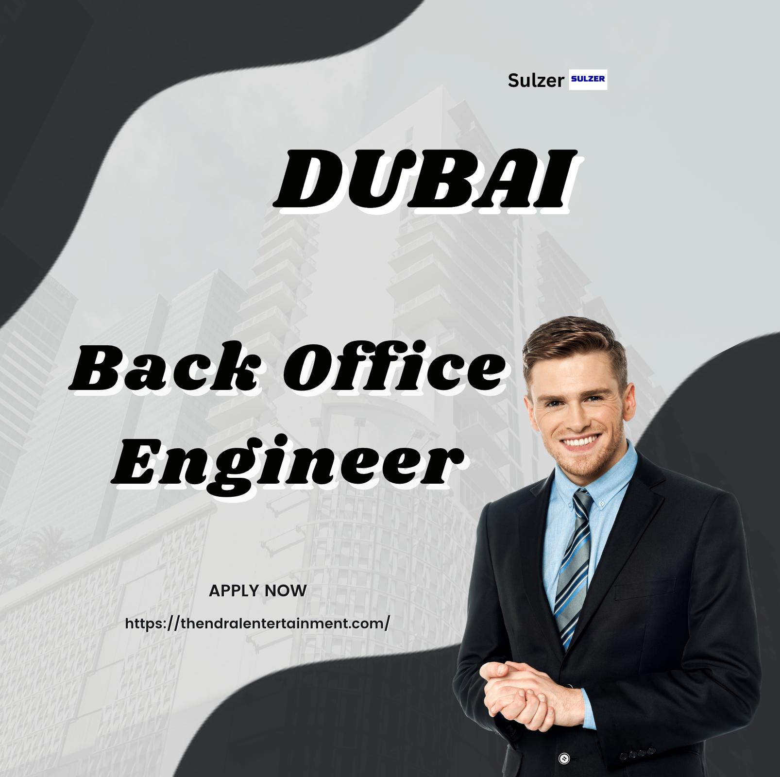 Sulzer Careers Dubai 2025 – Back Office Engineer Jobs Offering Growth & Innovation