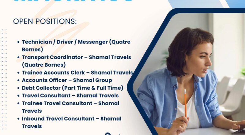 Shamal Group Jobs Mauritius 2025 – Exciting Career Opportunities in Travel, Transport & More