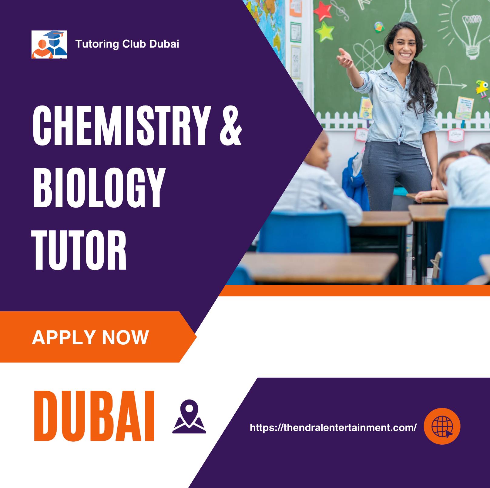 Tutoring Jobs in Dubai 2025 – Join Chemistry & Biology Tutor Careers at Tutoring Club Dubai Now