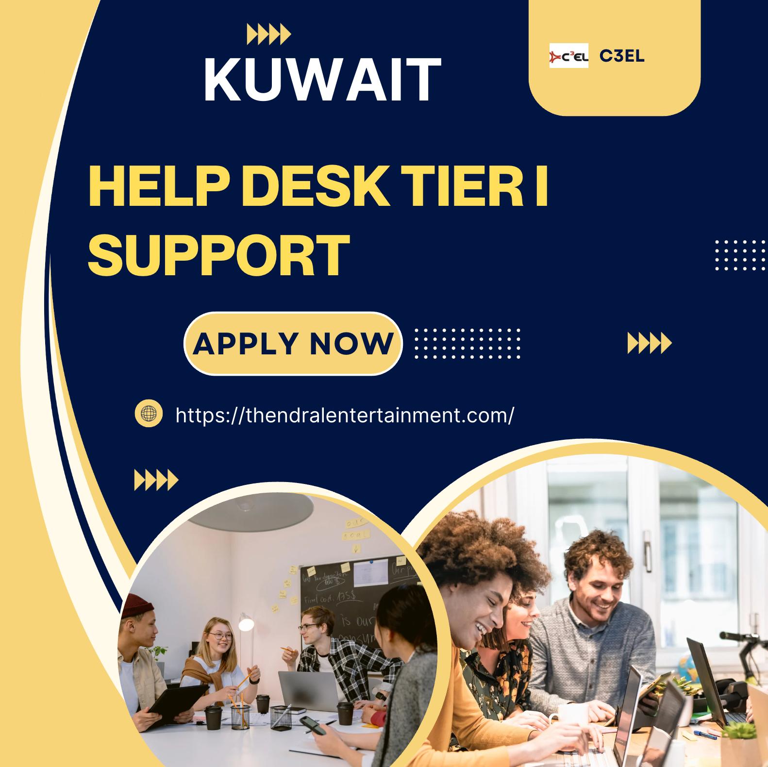 IT Jobs in Kuwait 2025 – Apply Now for Help Desk Tier I Support with C3EL