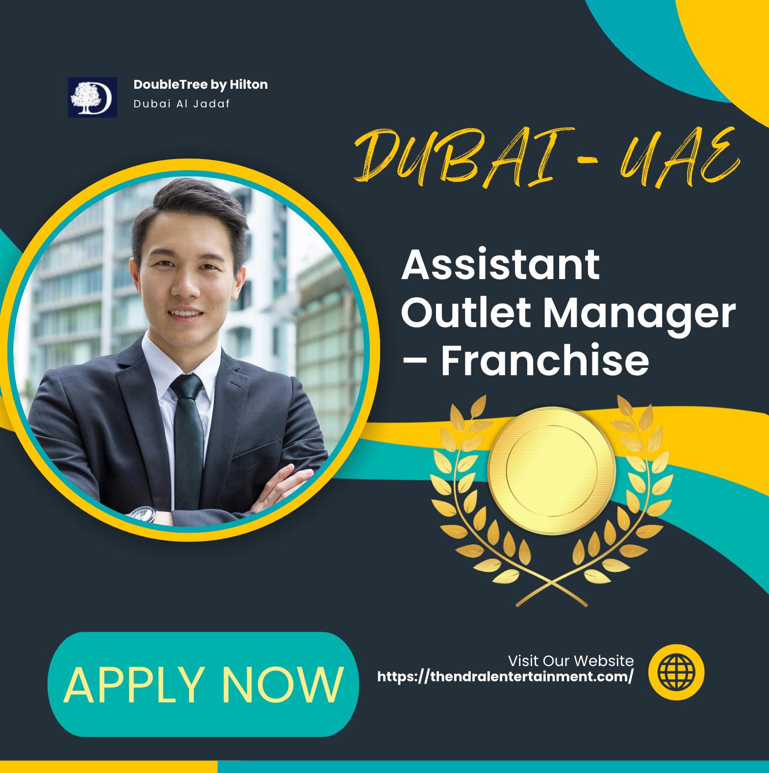 Dubai Hospitality Jobs 2025 – Join Now as Assistant Outlet Manager Role at Hilton Franchise