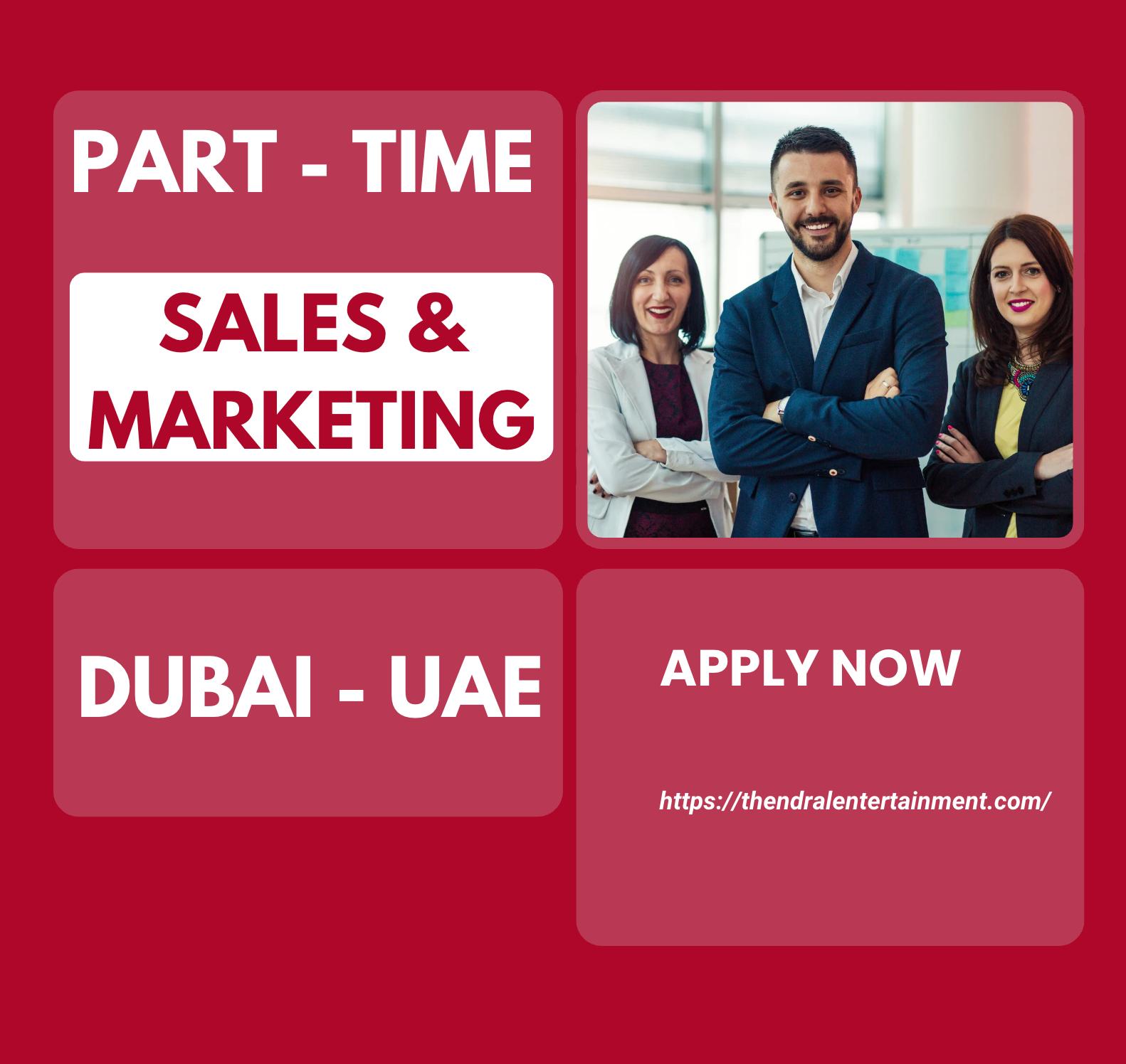Walk in Interview Dubai 2025 – Part-Time Sales & Marketing Jobs with Competitive Pay