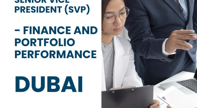 Dubai Finance Jobs 2025 – Join as SVP, Finance and Portfolio Performance at PER Now