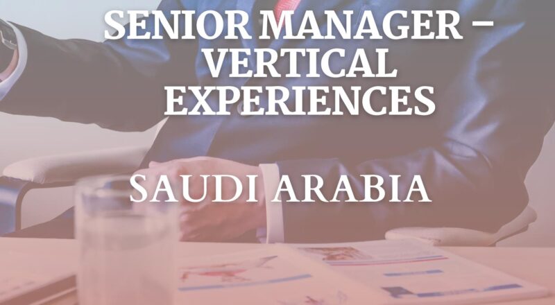 ROSHN Careers 2025 – Join Senior Manager Role in Vertical Experiences Now Hiring in Saudi Arabia
