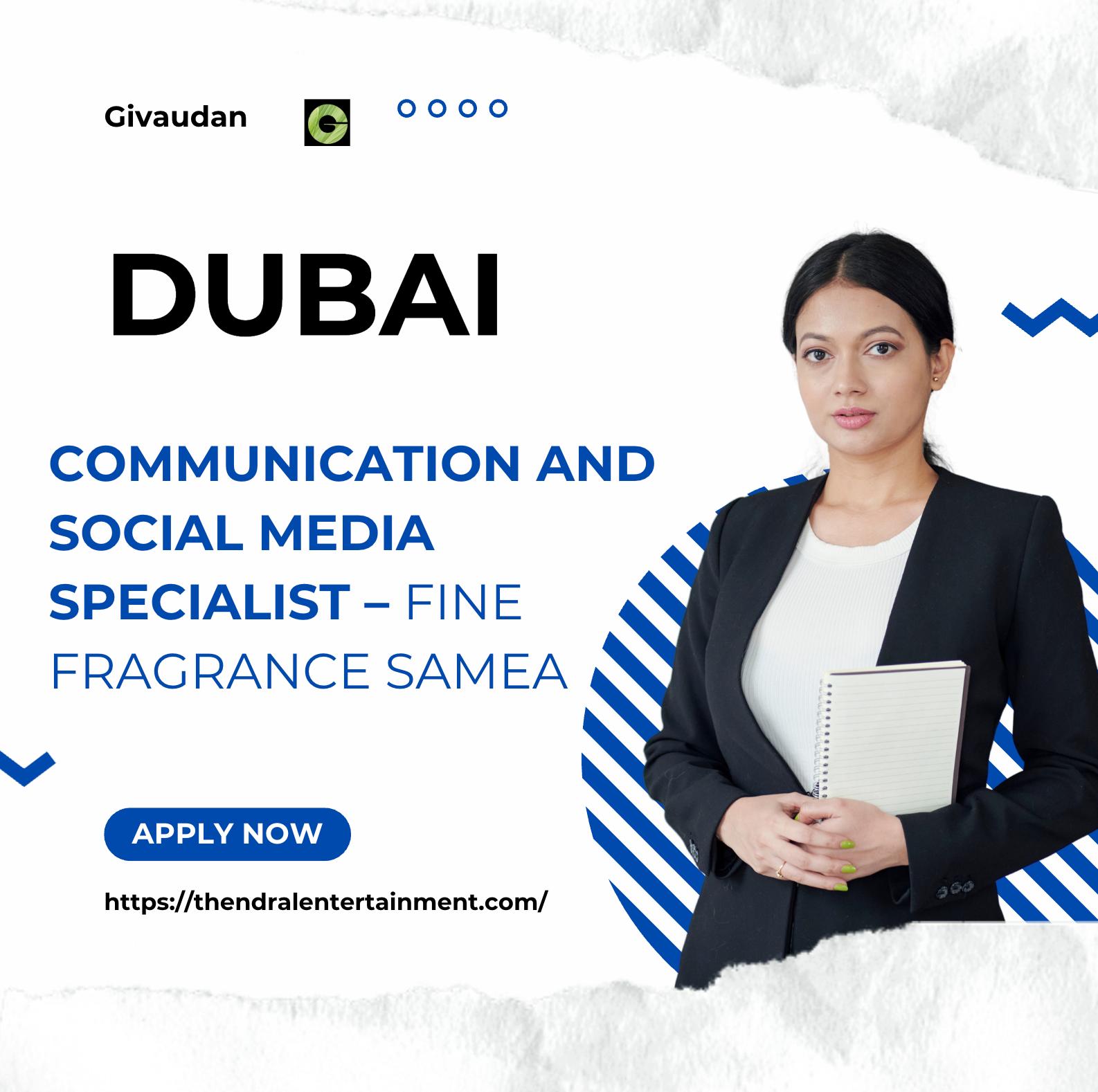 Communications Jobs in Dubai 2025 – Join Givaudan’s Luxury Fragrance Team