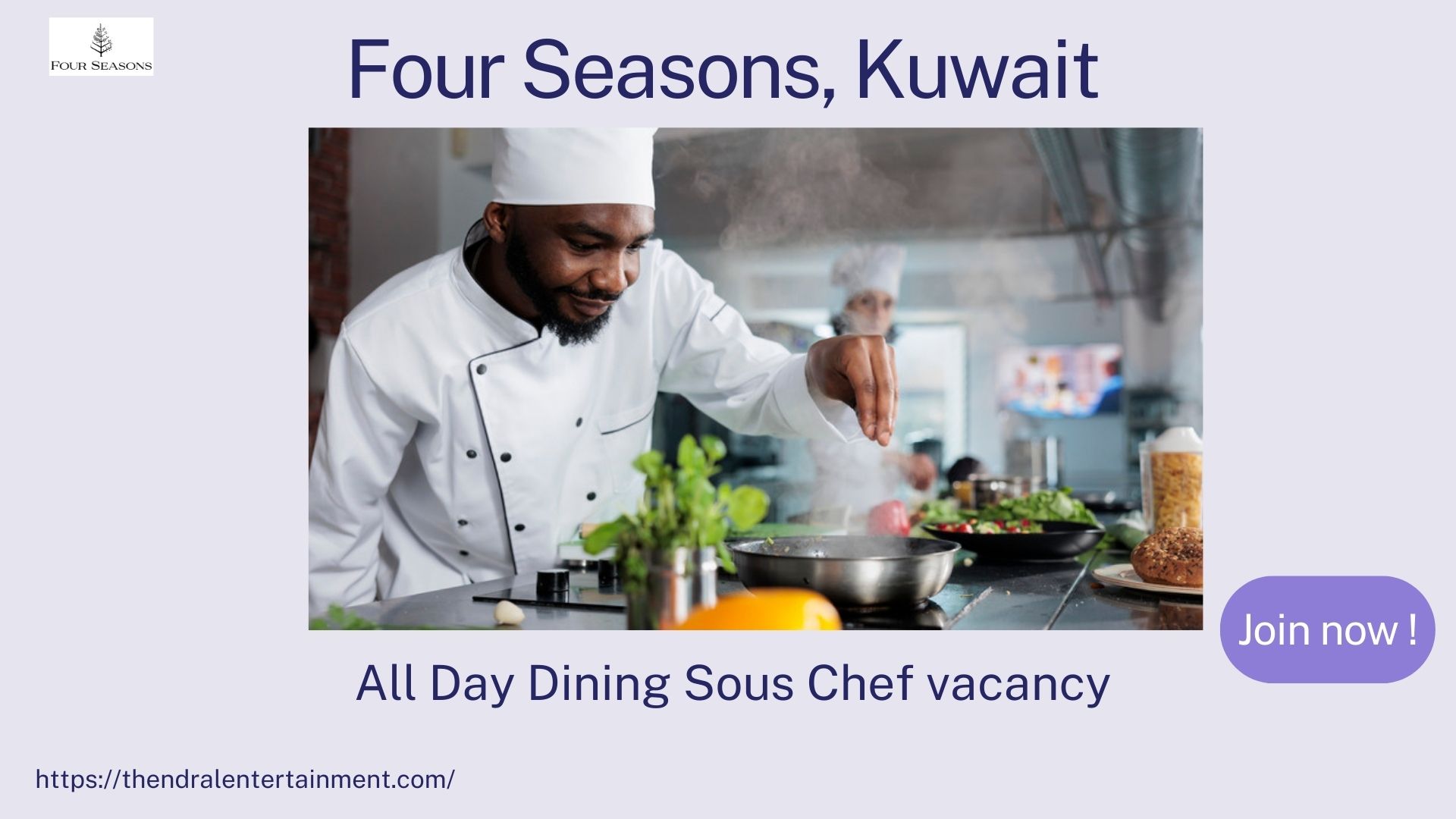 🌟 Exclusive Four Seasons – All Day Dining Sous Chef Vacancy in Kuwait 2025