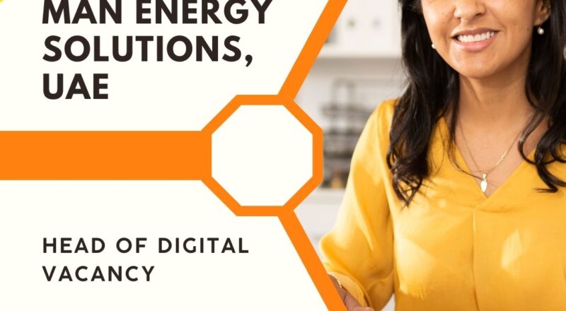 MAN Energy Solutions – Head of Digital Vacancy in the United Arab Emirates