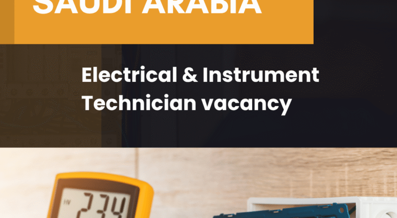 Electrical & Instrument Technician Savola Saudi Arabia