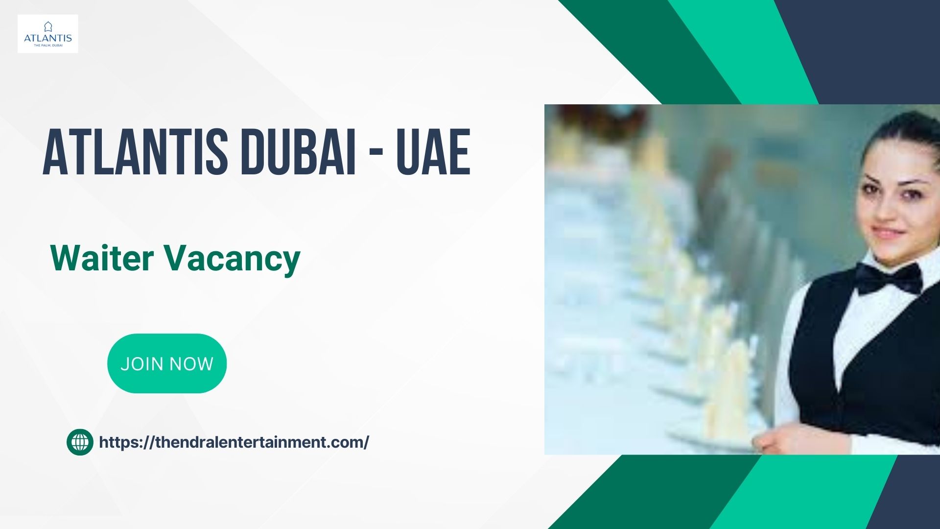 ✨ Atlantis Dubai – Waiter Vacancy in the United Arab Emirates 2025