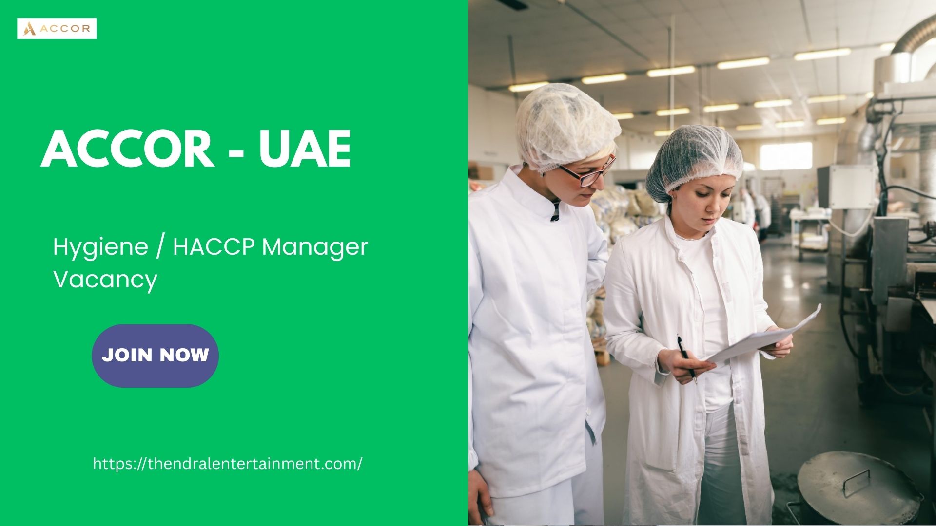 ✨ Accor – Hygiene / HACCP Manager Vacancy in the United Arab Emirates 2025