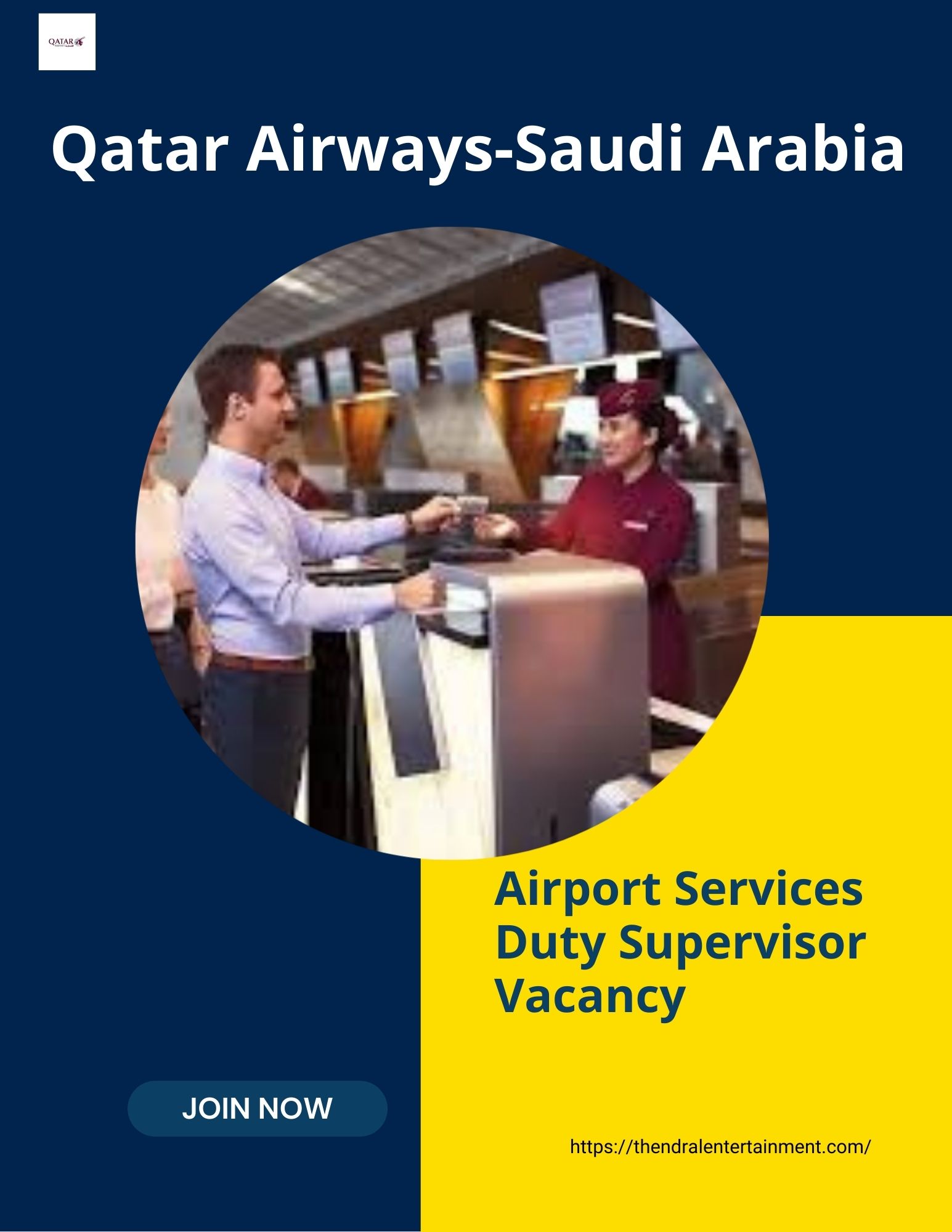 ✈️ Qatar Airways – Airport Services Duty Supervisor Vacancy in Saudi Arabia – Apply Before 16-Sep-2025