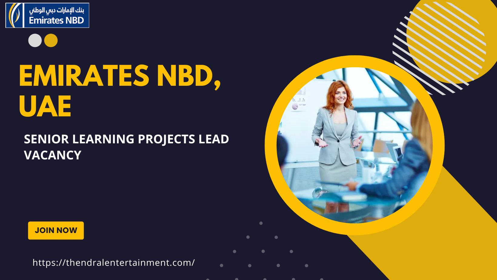 🌟 Exceptional Emirates NBD – Senior Learning Projects Lead Vacancy in United Arab Emirates – Apply Before 05 September 2025