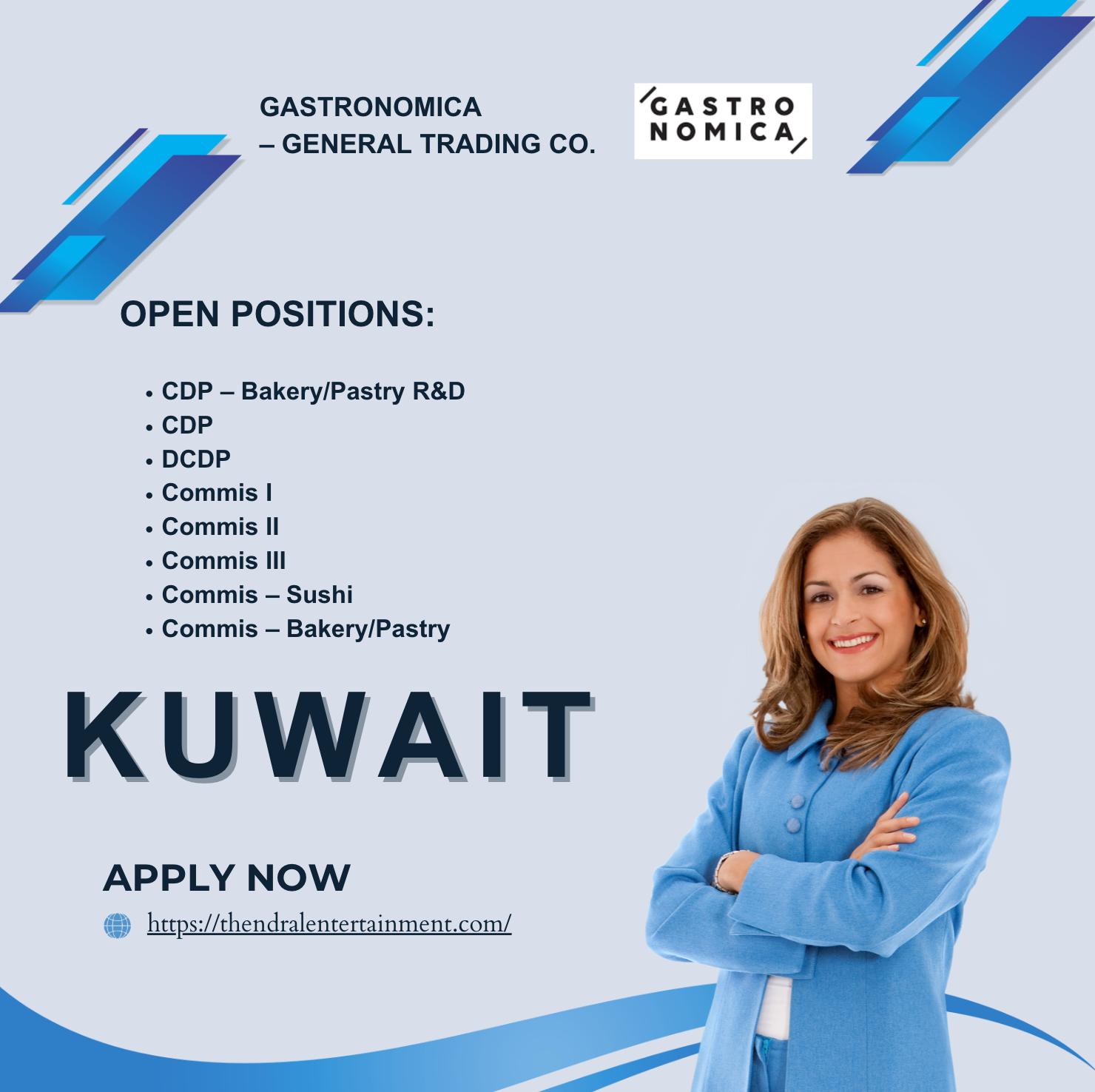 Kuwait Hospitality Jobs – Exciting Career Opportunities at Gastronomica | Walk-in 1st Oct 2025