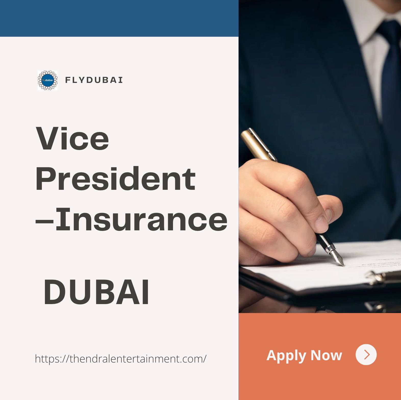 VP Insurance Jobs Dubai 2025 – High Level Leadership Role at Flydubai | Apply Now