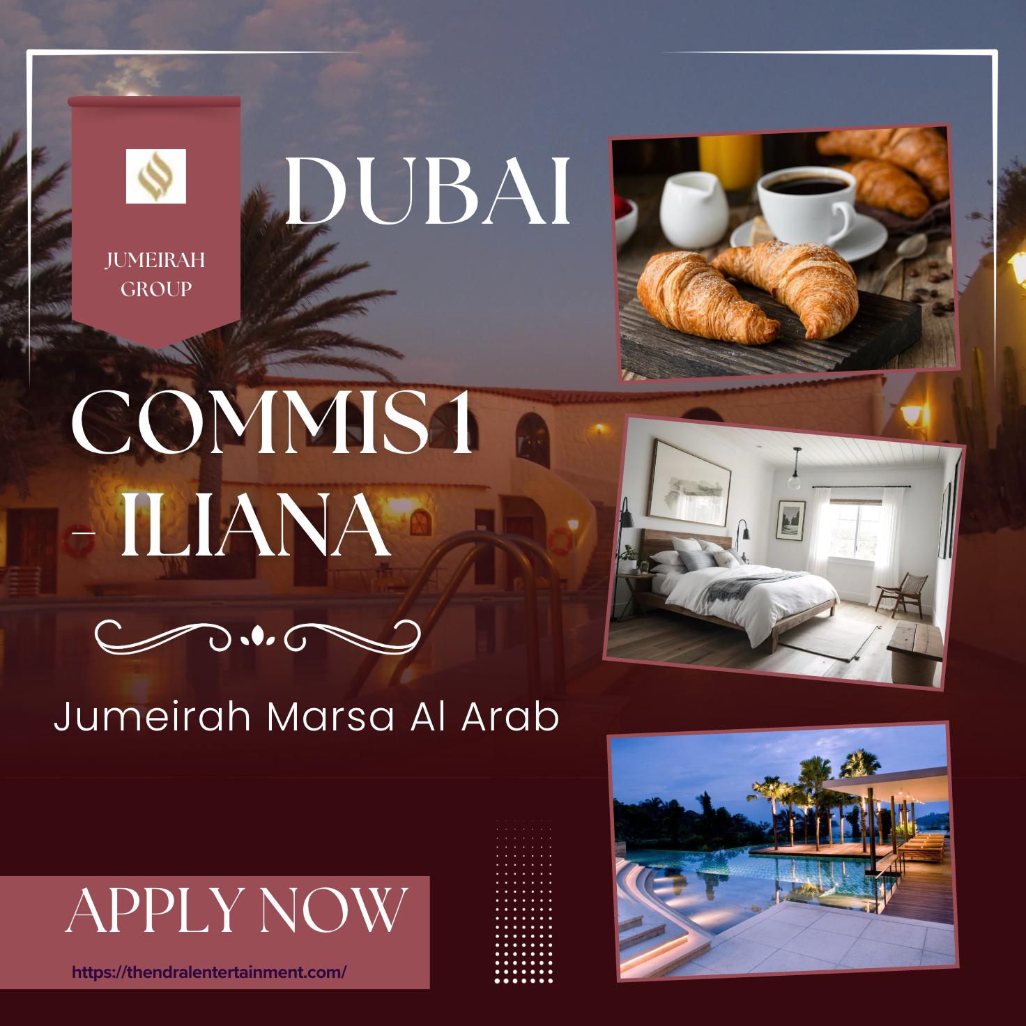 Commis 1 Jobs Dubai – Join Jumeirah Marsa Al Arab for a Luxury Culinary Career | Apply Before Sep 30