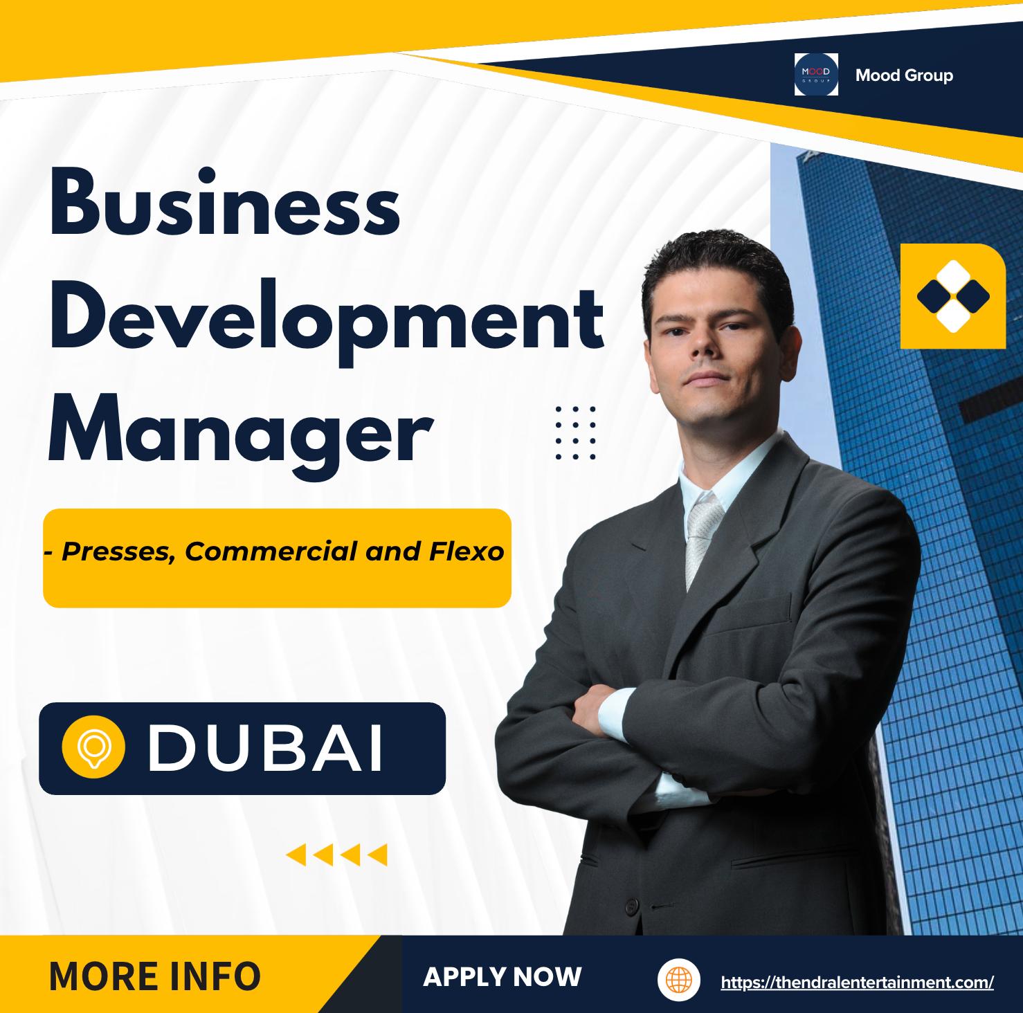 Business Development Manager Jobs Dubai 2025 – High Growth Printing & Flexo Careers