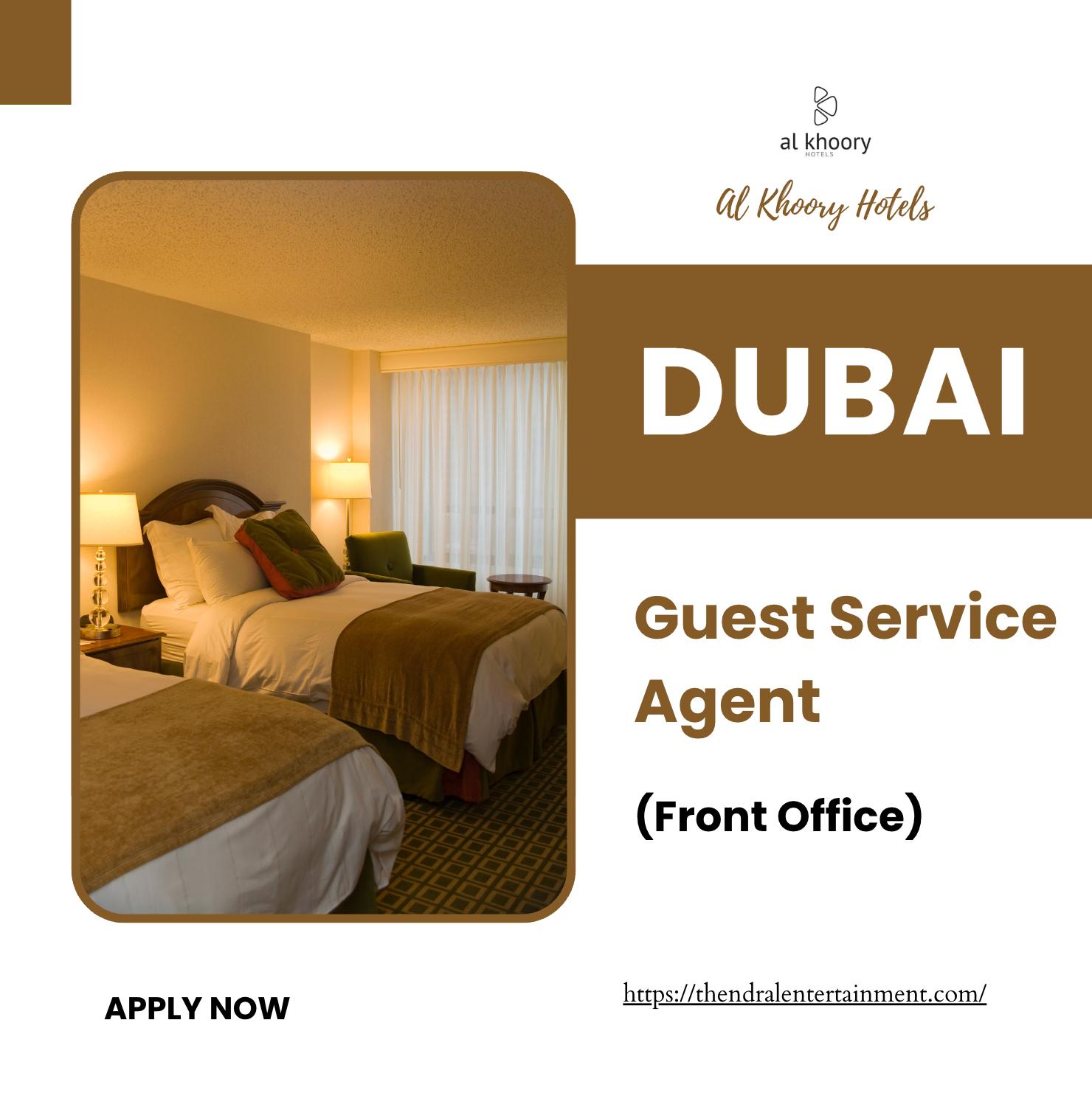 Dubai Guest Service Agent Jobs 2025 – Apply Now at Al Khoory Hotels Career Opportunity