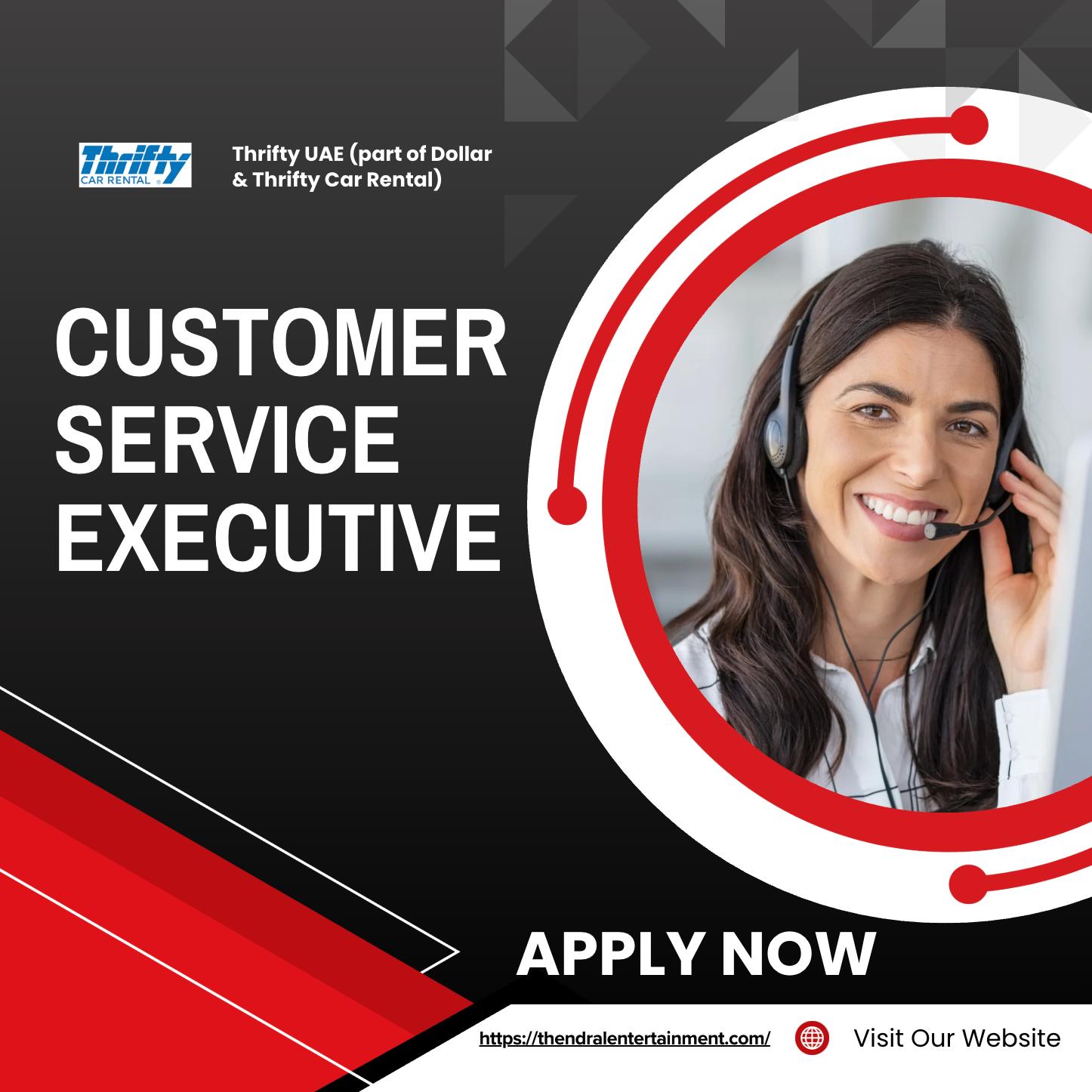 Thrifty Careers Dubai 2025 – Customer Service Executive Jobs with High Growth Potential