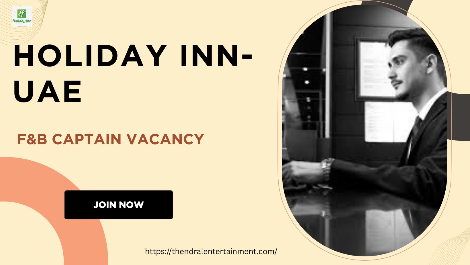๐ Holiday Inn โ F&B Captain Vacancy in the United Arab Emirates 2025
