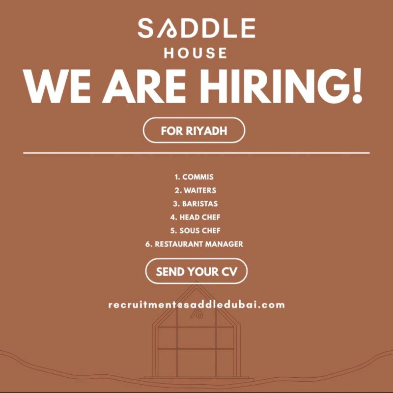 🌟 Saddle House – Multiple Vacancies in Saudi Arabia 2025 – Apply Immediately