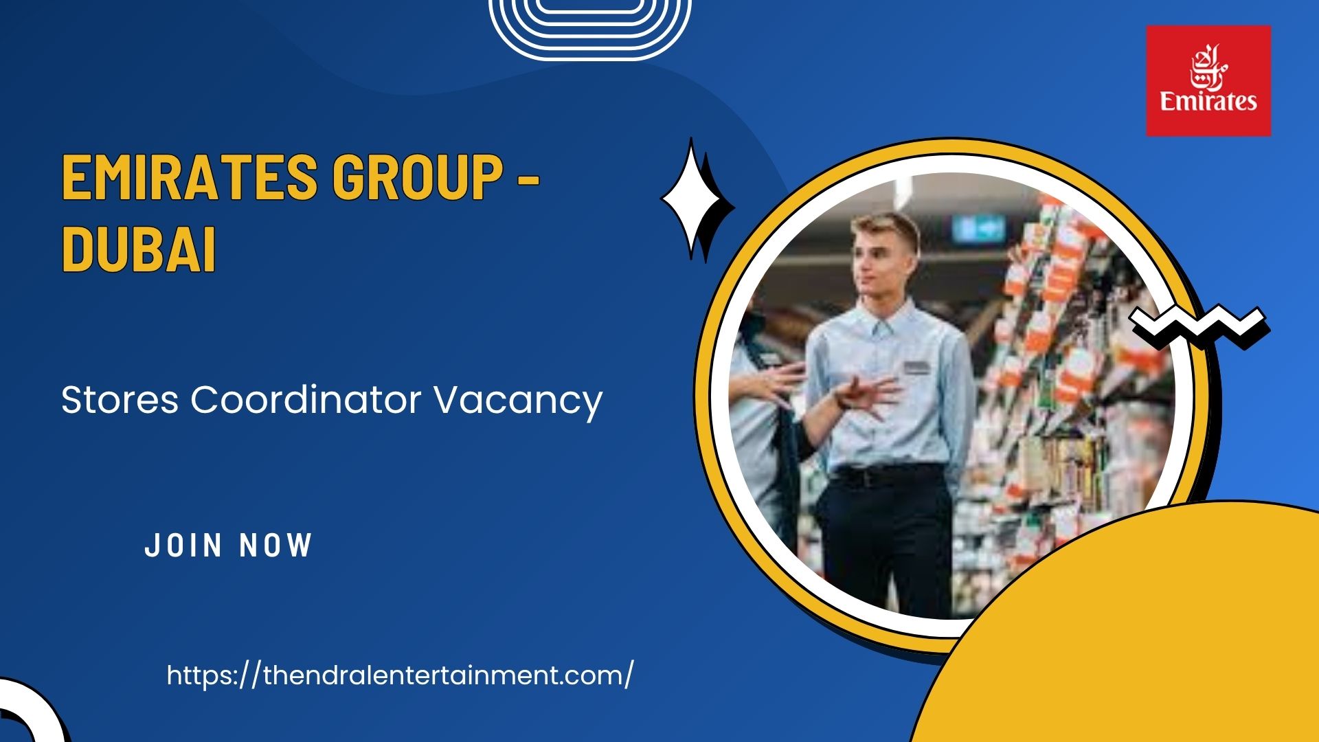 ✈ Emirates Group – Stores Coordinator Vacancy in Dubai – Apply Before 21 Oct 2025
