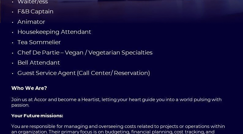 ✨ Pullman Resort Al Marjan Island – Open Day Recruitment Vacancy in United Arab Emirates – Apply Before 06 Oct 2025