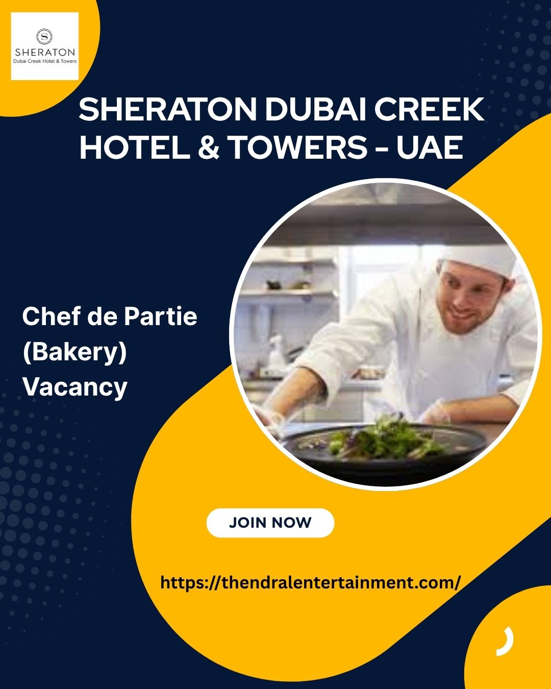 ✨ Sheraton Dubai Creek Hotel & Towers – Chef de Partie (Bakery) Vacancy in United Arab Emirates – Apply Before 2025
