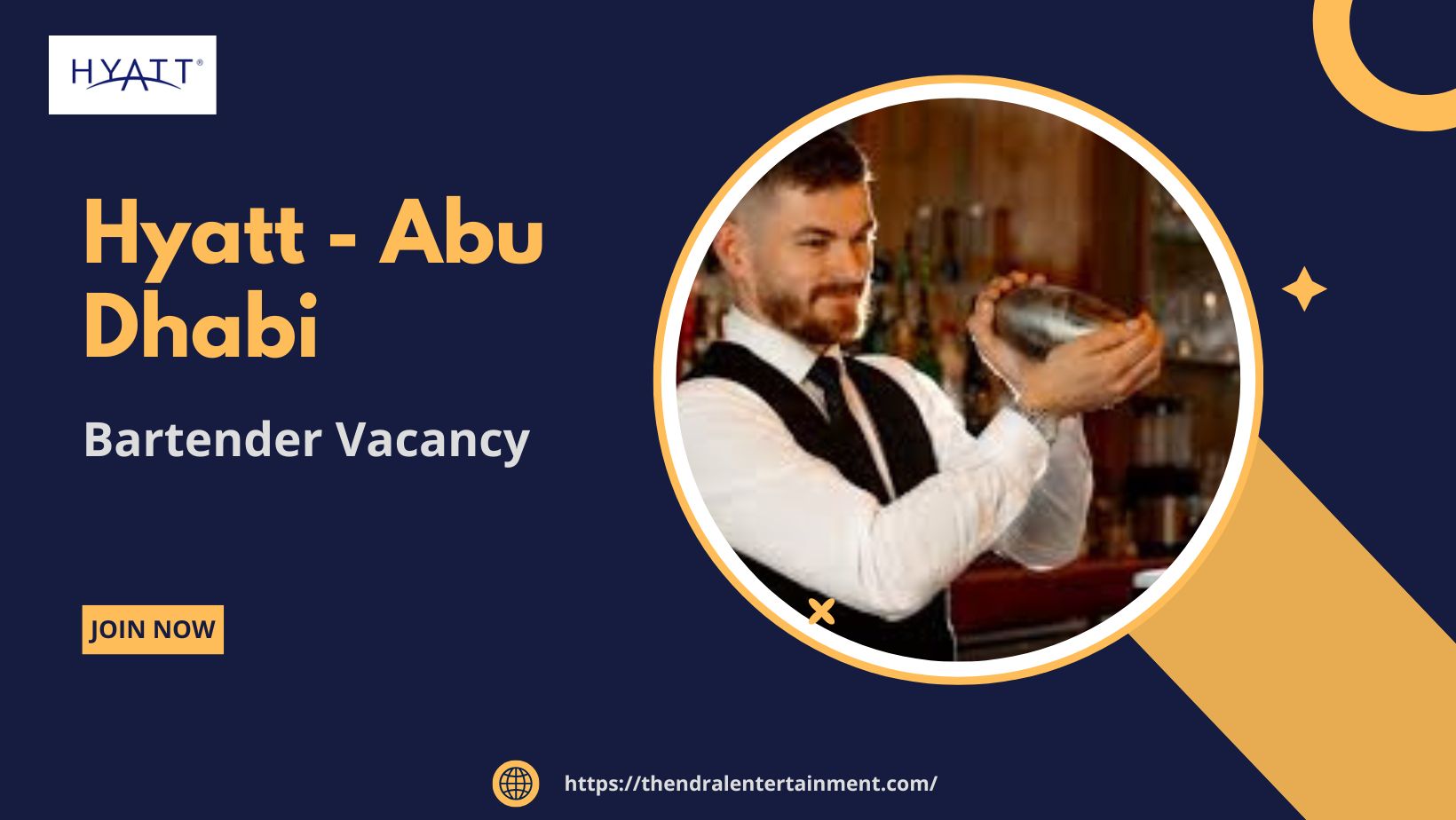 ✨ Hyatt – Bartender Vacancy in Abu Dhabi, 2025 – Apply immediately
