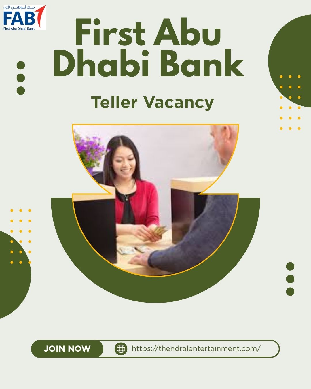 ✨ First Abu Dhabi Bank – Teller Vacancy in Abu Dhabi 2025 – Apply Immediately