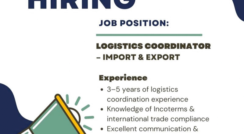 🌍 Trucare FZC – Logistics Coordinator Vacancy in United Arab Emirates 2025 – Apply Immediately