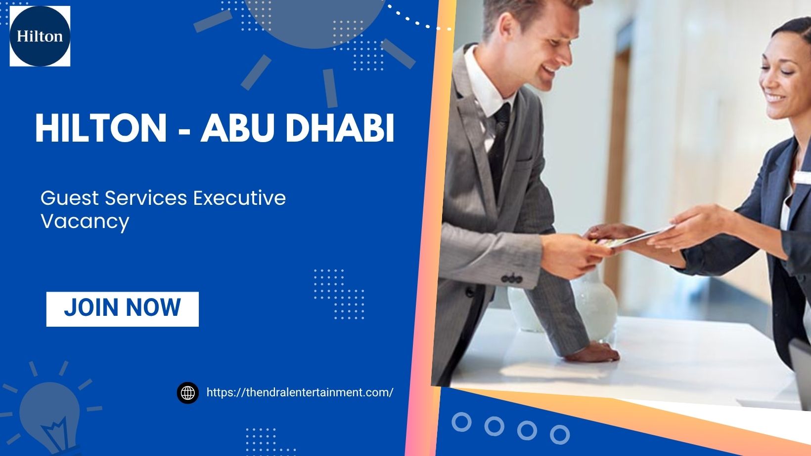 ✨ Hilton – Guest Services Executive Vacancy in Abu Dhabi – 2025