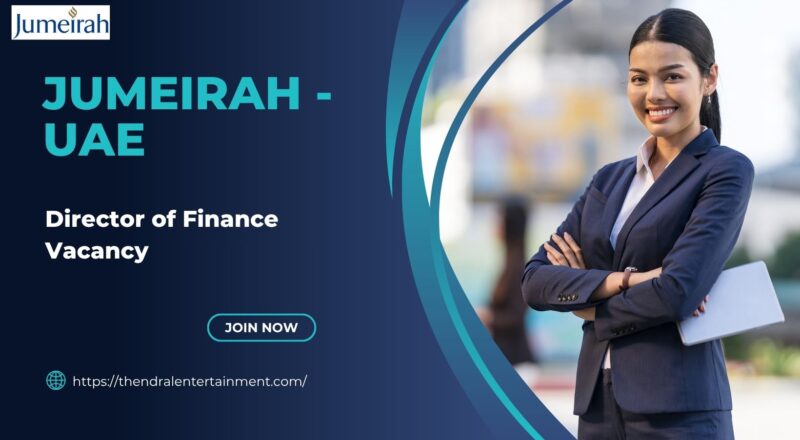 π Jumeirah β Director of Finance Vacancy in the United Arab Emirates β Apply Before 15th November 2025