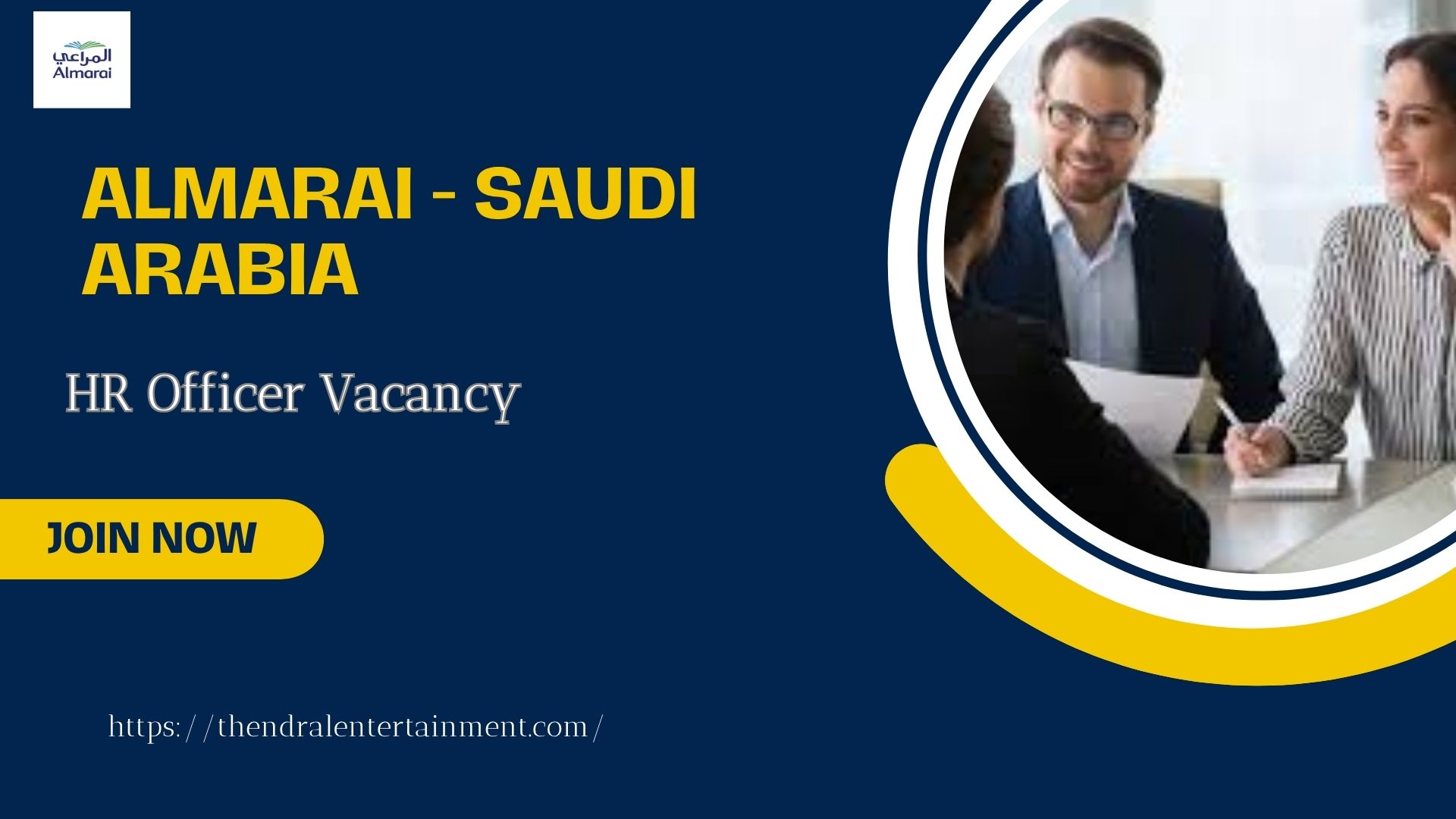 🏢 Almarai – HR Officer Vacancy in Saudi Arabia 2025 – Apply Immediately