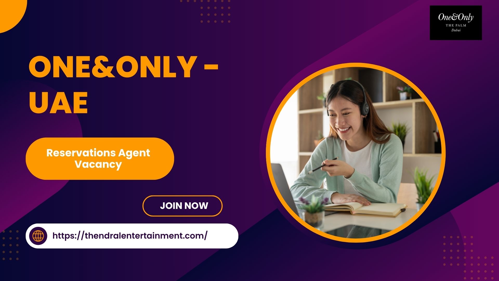 ✨ One&Only – Reservations Agent Vacancy in the United Arab Emirates 2025