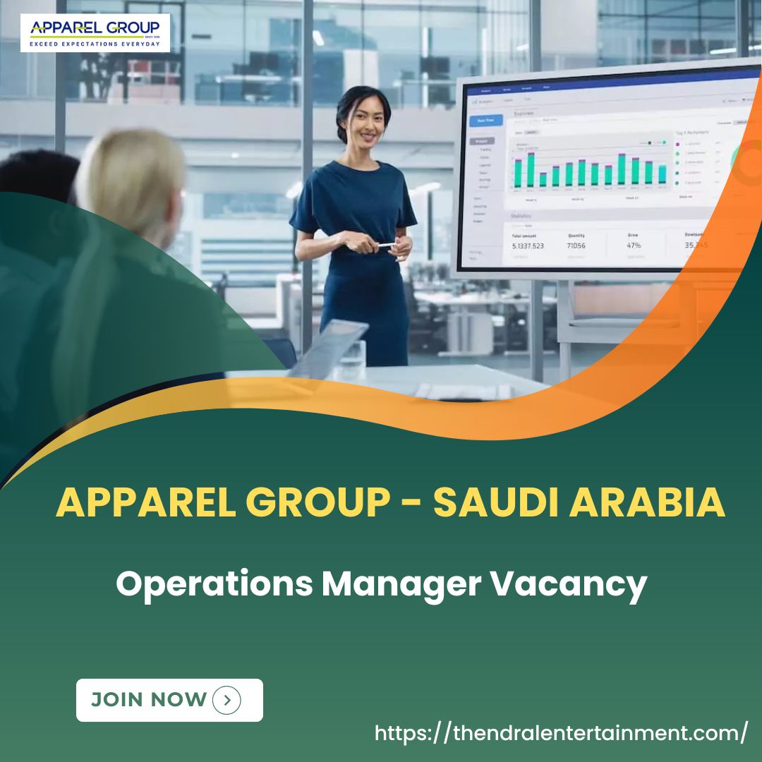 ✨ Apparel Group – Operations Manager Vacancy in Saudi Arabia 2025