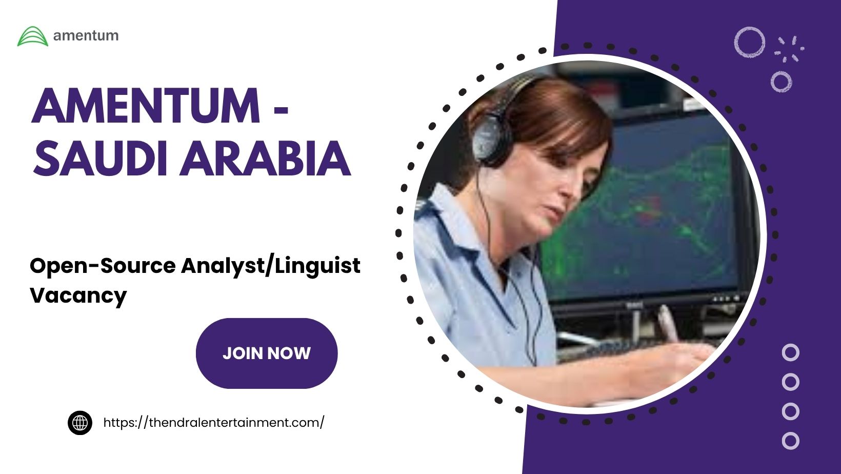 🌟 Amentum – Open-Source Analyst/Linguist Vacancy in Saudi Arabia 2025 – Apply Immediately