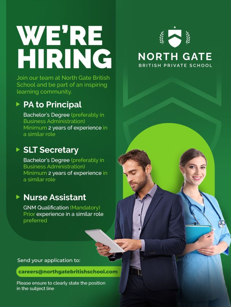 🌟 North Gate British Private School Job Vacancies UAE 2025 – Apply Immediately