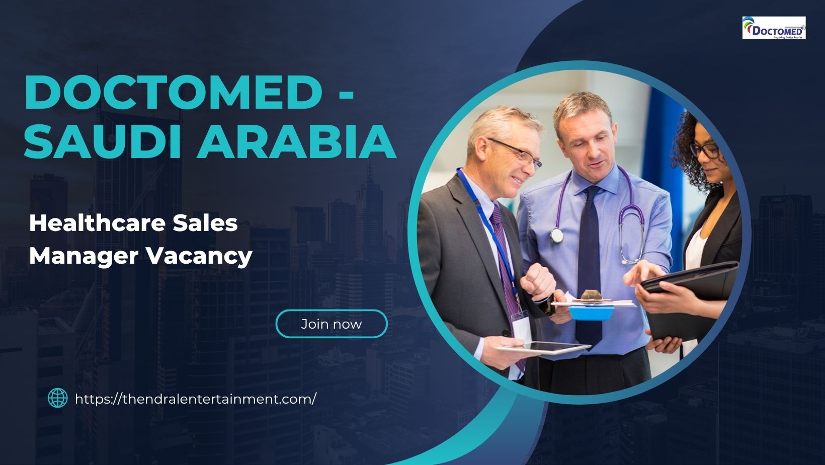 Doctomed – Healthcare Sales Manager Vacancy Saudi Arabia 2025 – Apply Immediately