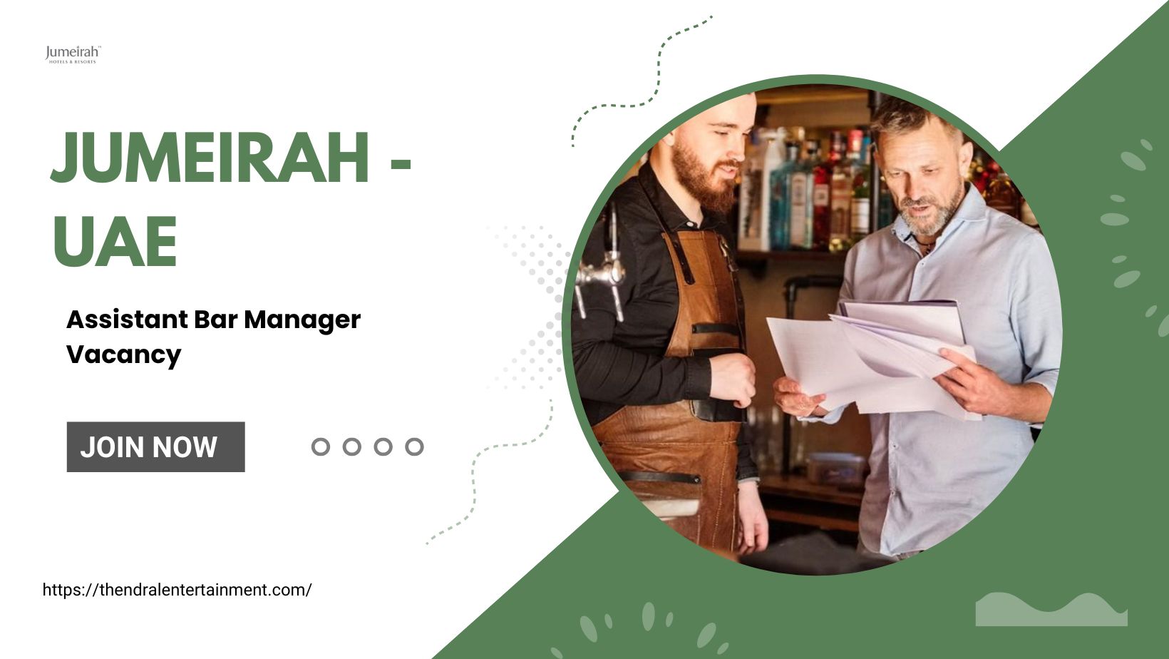 ✨ Jumeirah – Assistant Bar Manager Vacancy in United Arab Emirates – Apply Before 31 Oct, 2025 !!!