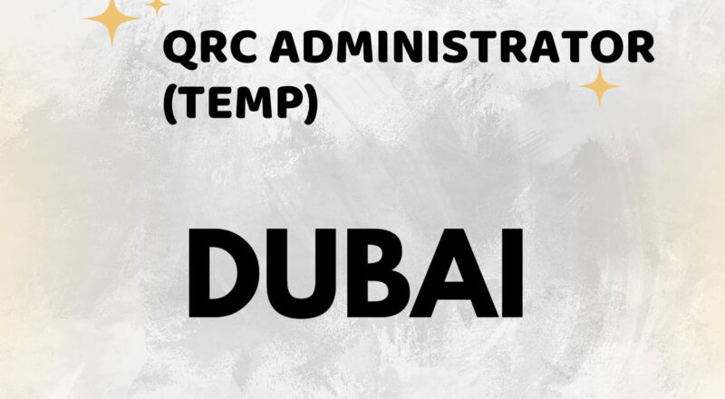 QRC Administrator Jobs in Dubai 2025 – Join Getinge & Make an Impact in Healthcare Quality