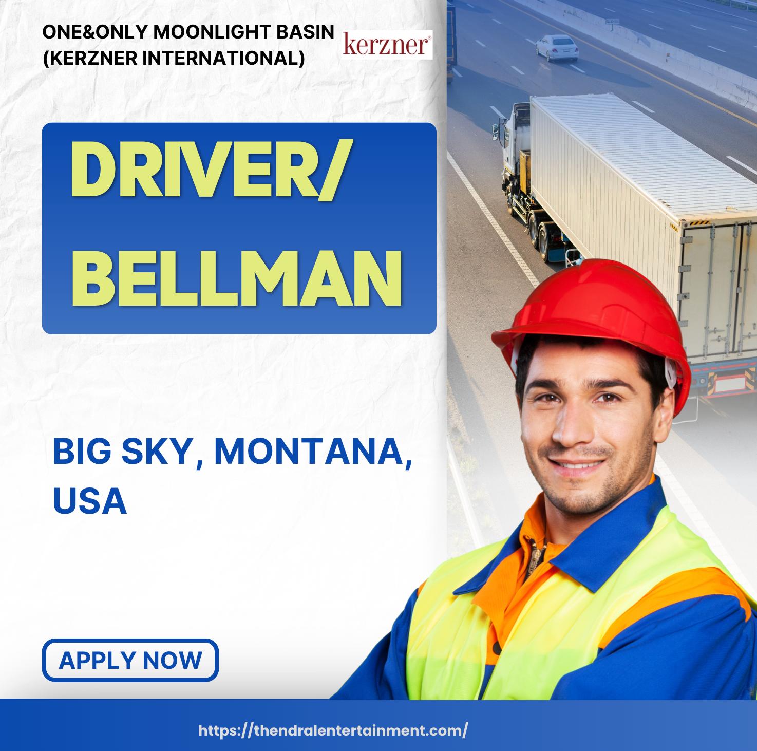 Big Sky Montana Jobs 2025 – Exciting Driver/Bellman Opportunities at One&Only Moonlight Basin!